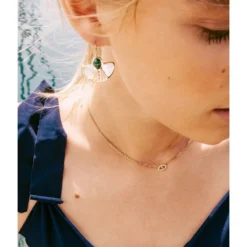 Collier Olga En Acier Doré - Zag Bijoux -Bijoux Fantaisie collier olga en acier dore zag bijoux 1