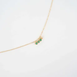 Collier Ormiga Vert En Acier - Zag Bijoux