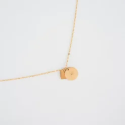 Collier Pastille étoilée En Acier Jaune - Zag Bijoux