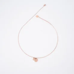 Collier Pastille étoilée En Acier Rose - Zag Bijoux -Bijoux Fantaisie collier pastille etoilee en acier rose zag bijoux 2