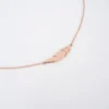 Collier Plume En Acier Rose - Zag Bijoux -Bijoux Fantaisie collier plume acier rose zag bijoux