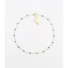 Collier Ras De Cou Louane Malachite Doré - Zag Bijoux -Bijoux Fantaisie collier ras de cou louane malachite dore zag bijoux