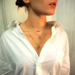 Collier RCL0880 En Plaqué Or - Pomme Cannelle -Bijoux Fantaisie collier rcl0880 en plaque or pomme cannelle 1