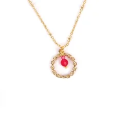 Collier RCL0888 En Plaqué Or - Pomme Cannelle -Bijoux Fantaisie collier rcl0888 en plaque or pomme cannelle 2