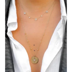 Collier Stella En Acier Jaune - Zag Bijoux -Bijoux Fantaisie collier stella en acier jaune zag bijoux 1