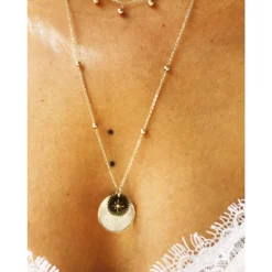 Collier Thaïs Nacre Marbrée Acier Or - Zag Bijoux 5 Collier Thaïs Nacre Marbrée Acier Or - Zag Bijoux -Bijoux Fantaisie collier thais nacre marbree acier or zag bijoux 1