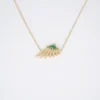 Collier Wing Vert En Acier Doré - Zag Bijoux 2 Collier Wing Vert En Acier Doré - Zag Bijoux -Bijoux Fantaisie collier wing vert en acier dore zag bijoux