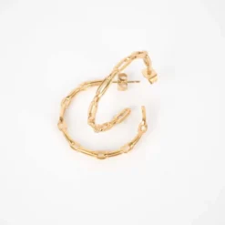 Créoles Maillons Acier Or - Zag Bijoux 5 Créoles Maillons Acier Or - Zag Bijoux -Bijoux Fantaisie creoles maillons acier or zag bijoux 1