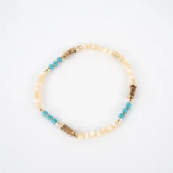 Bracelet élastique Ornée De Pierres Turquise - Zag Bijoux
