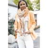 Foulard Sybille Corail, Orange, Beige - Shanna 1 Foulard Sybille Corail, Orange, Beige - Shanna -Bijoux Fantaisie foulard sybille corail orange beige shanna