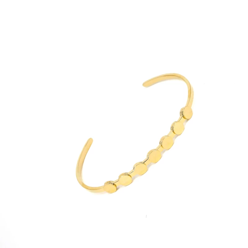 Jonc Pastilles En Acier Jaune - Zag Bijoux 5 Jonc Pastilles En Acier Jaune - Zag Bijoux – Image 3