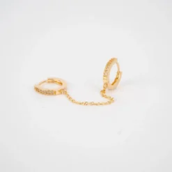 Mono Boucle D'oreille Strass Or - Pomme Cannelle